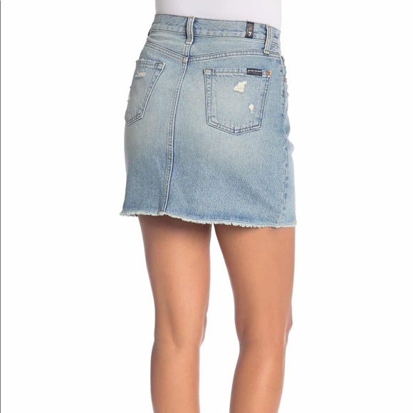 7 For All Mankind Denim Skirt - Picture 2 of 8